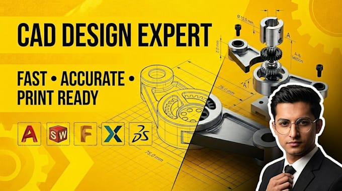 create stl file, 3mf, step from 2d drawing for 3d printing