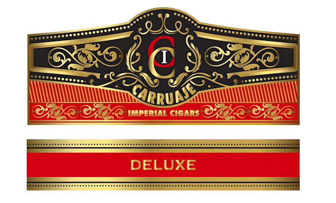 do premium cigar brands label logo and box design
