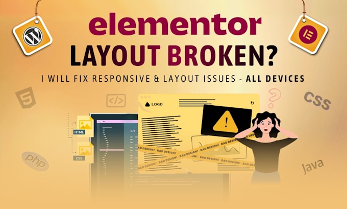 fix elementor layout issues and wordpress problems