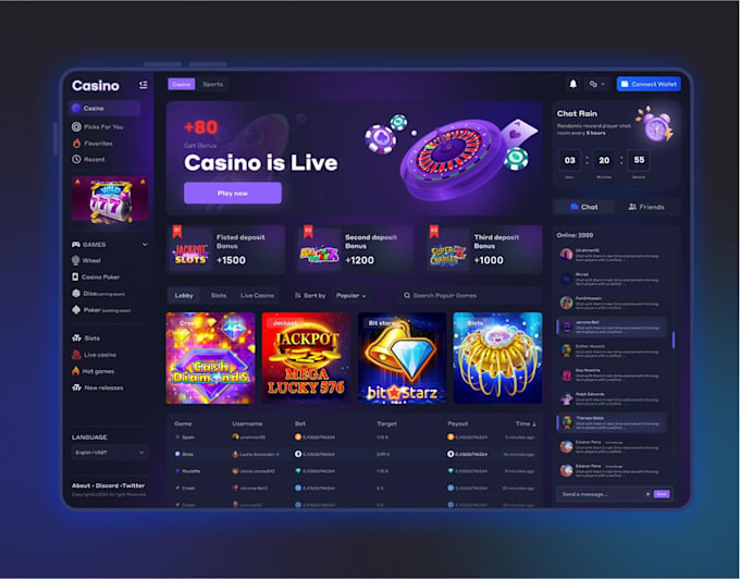 develop gamble website, sport app, crypto bet app, website, gamble site