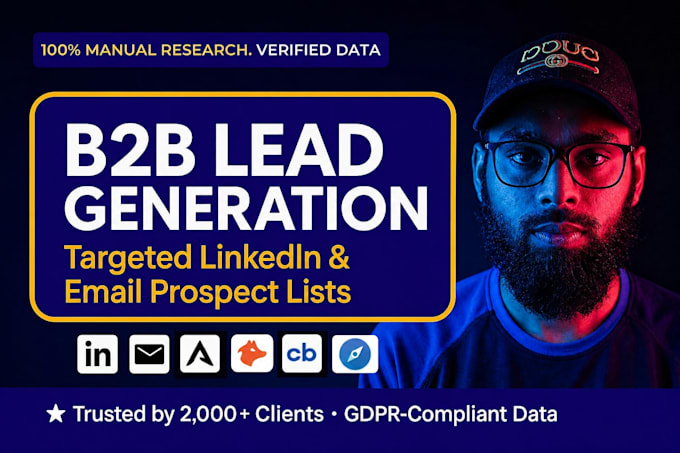 provide b2b lead generation, verified emails and linkedin target lead generation