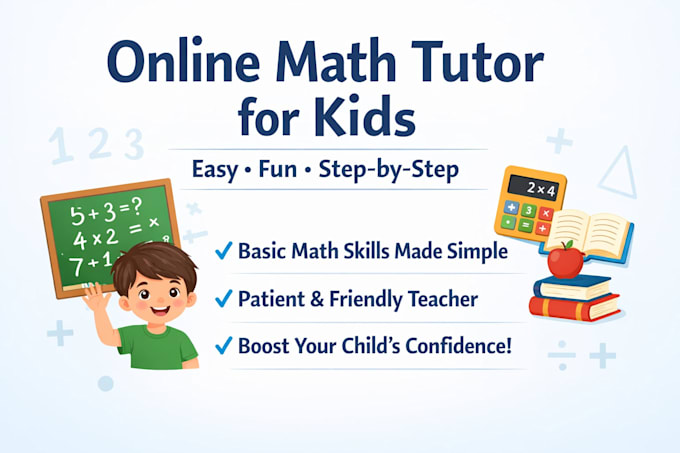 teach basic math online to kids using easy and fun methods