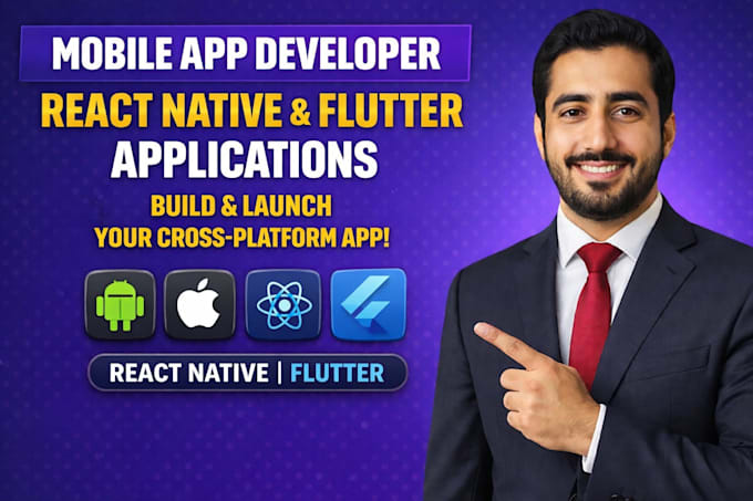do ios app, android mobile app development, flutter, react native app dev