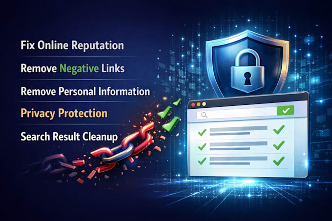 fix online reputation, remove negative links, remove personal information