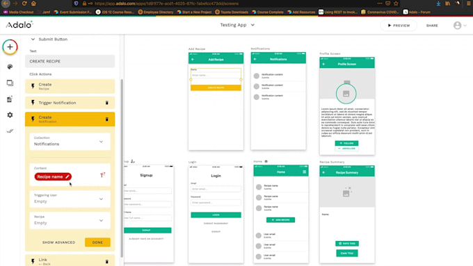Build no code app with adalo, adalo app, adalo ui ux, adalo webapp ...