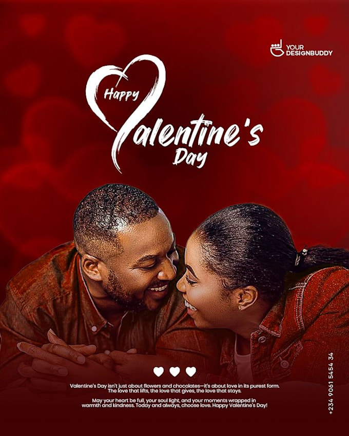 design a unique and modern valentines day greeting card
