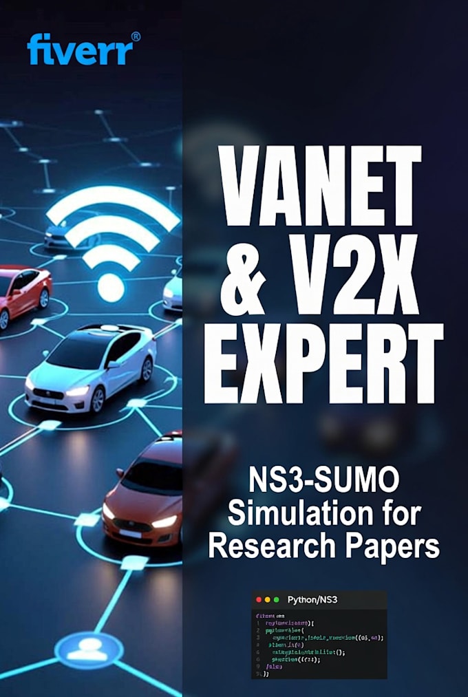 simulate vanet, v2x, and c v2x using ns3 with sumo for research