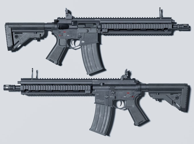 make a game ready model of a weapons