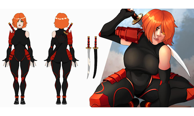 create a fantasy anime character design