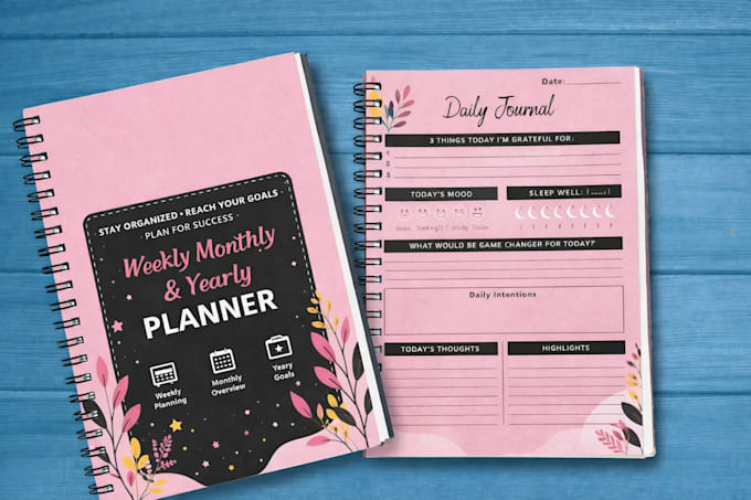 design attrative journal or planner design
