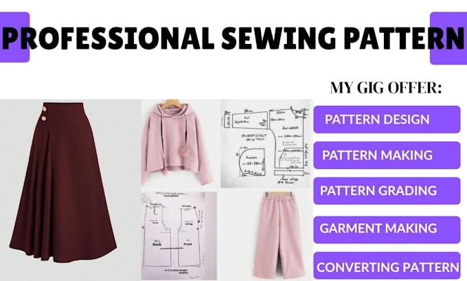 design sewing patterns textile and fabrics with pattern drafting and grading