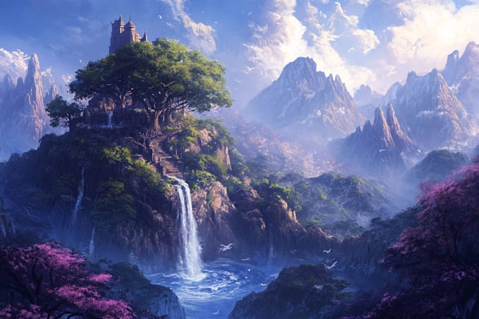 design amazing fantasy landscape