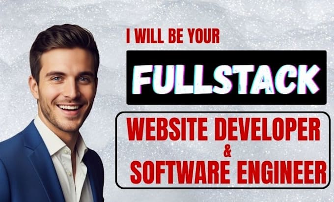 do fullstack website development with frontend developer, backened developer
