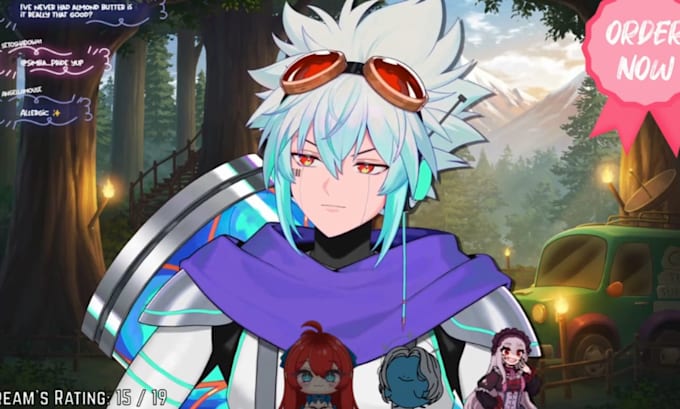 create live2d, 3d vtuber vriod character model, vrm, rigging, mmd