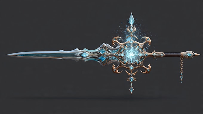 create weapon concept art for you