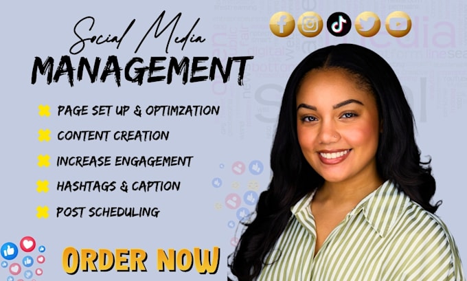 Be your social media manager social media content creator social media ...