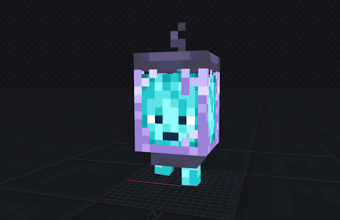 create minecraft style 3d models and textures ugc