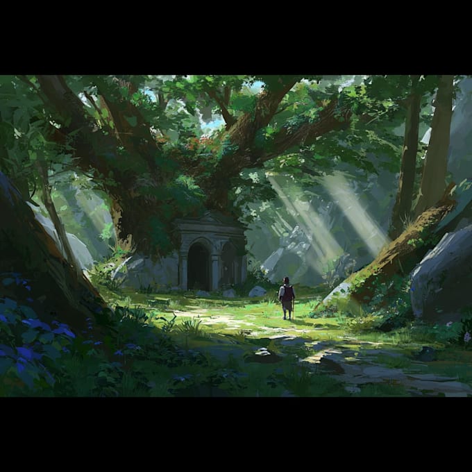 paint an environmental concept art