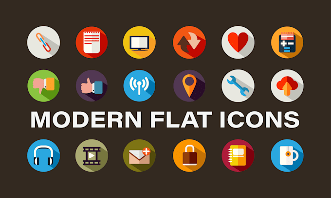 design modern flat icons set for your website and mobile app