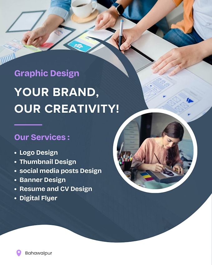 design professional social media posts, fiverr thumbnail