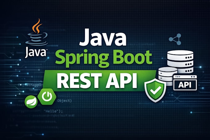 develop java spring boot rest API backend with authentication
