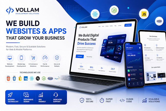 development website app backend frontend