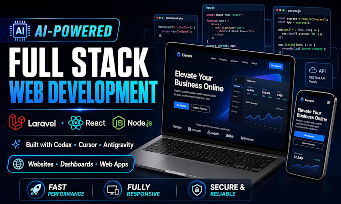build a modern full stack laravel web application