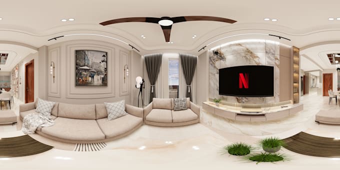make a photorealistic 3d render or 360 panoramic