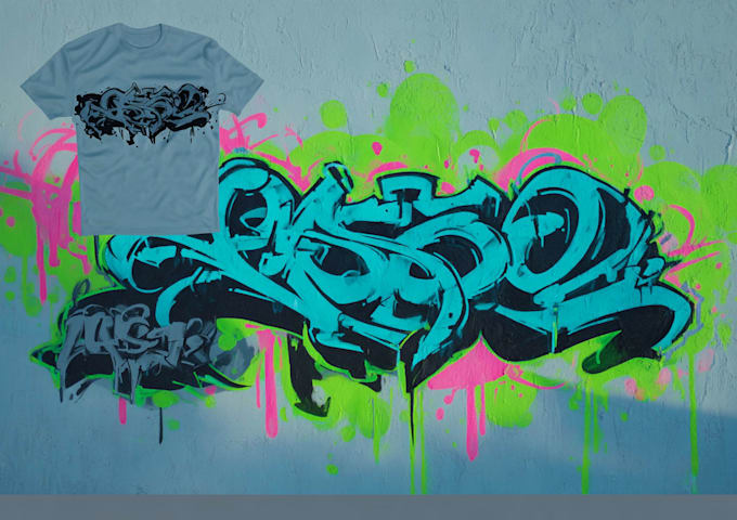 create graffiti text, tags, t shirts, and logo design