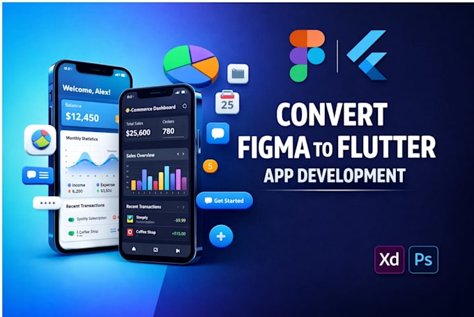 convert your figma to a pixel perfect flutter app for android and ios
