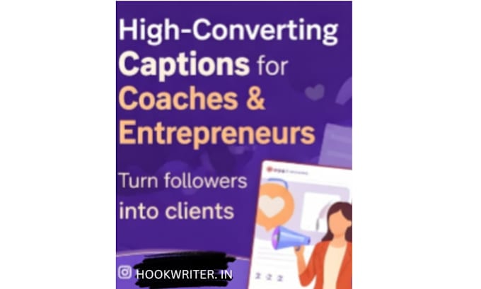 write high converting captions for coaches and entrepreneurs