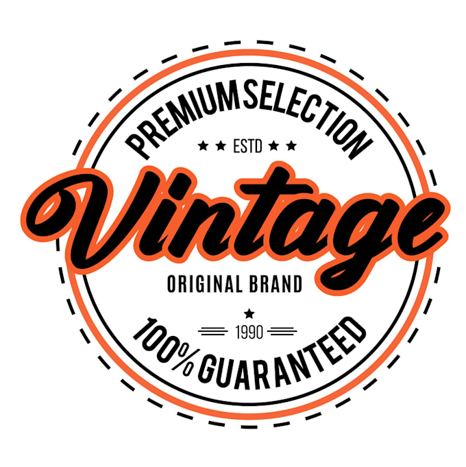 creative a vintage retro logo for your brand