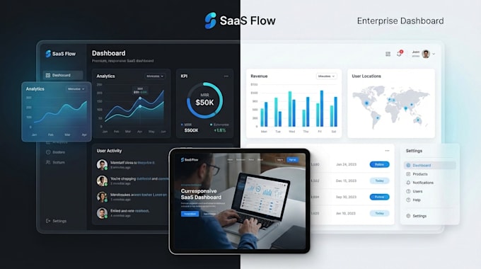 build a custom software or saas application with modern UI
