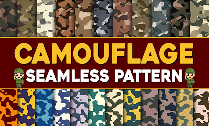 design camouflage seamless vector pattern for printing