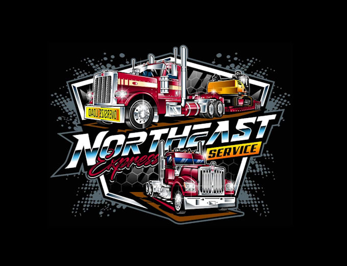 create exclusive and marvelous trucking logo design