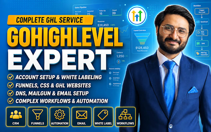 be your gohighlevel expert, ghl website, ghl landing page