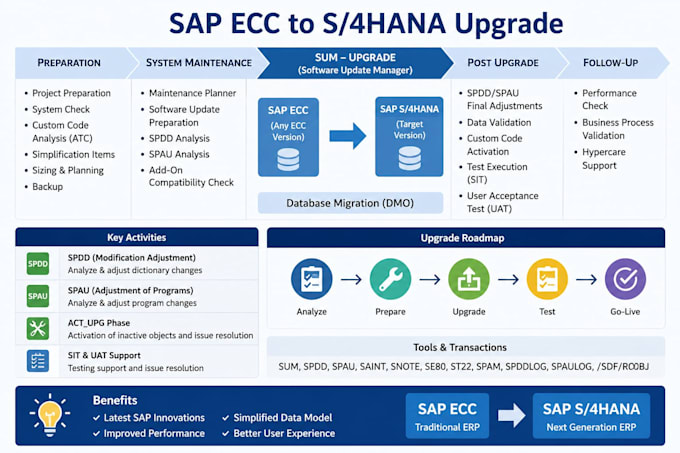 resolve sap upgrade, atc and syntax issues in abap