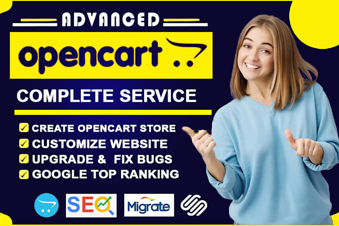create a modern opencart store, customize design, fix bugs