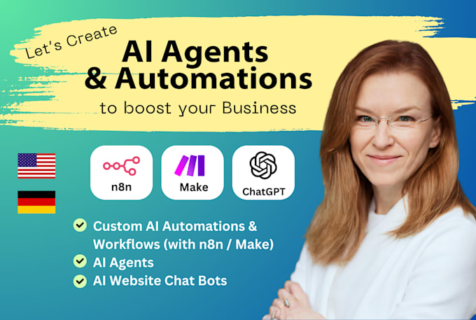 build ai automations, agents and chat bots with n8n and make