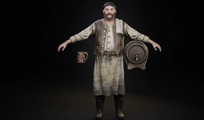 cc5 character model,3d npc character,pbr texture,rig epicskeleton ready for game
