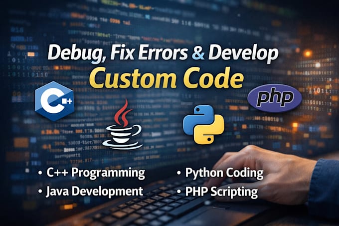 fix bugs and develop python,java,cpp,PHP, and rust code fast