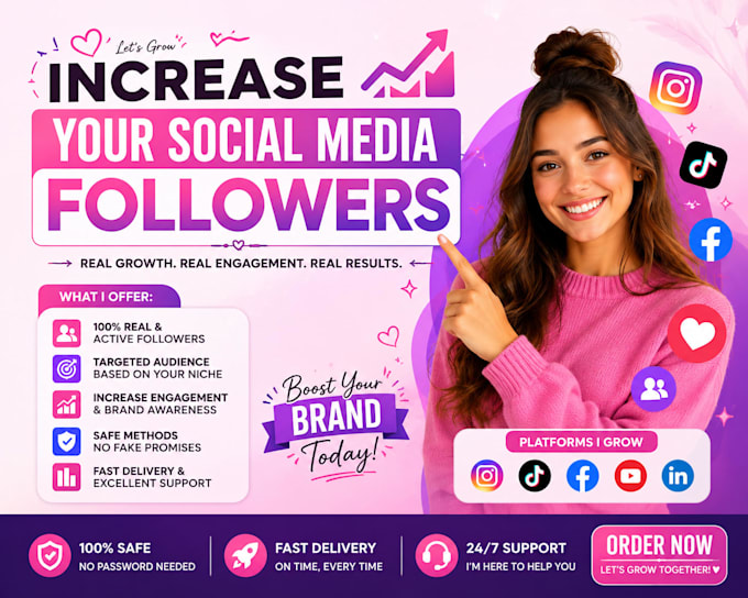 increase your social media followers organically