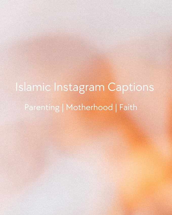 write islamic instagram captions with quran and hadith