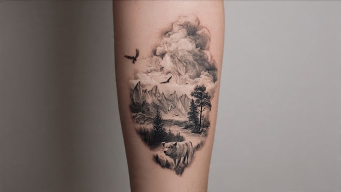 design a realistic tattoo