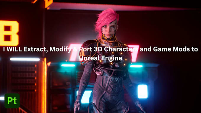 extract modify port 3d characters game mod to unreal engine