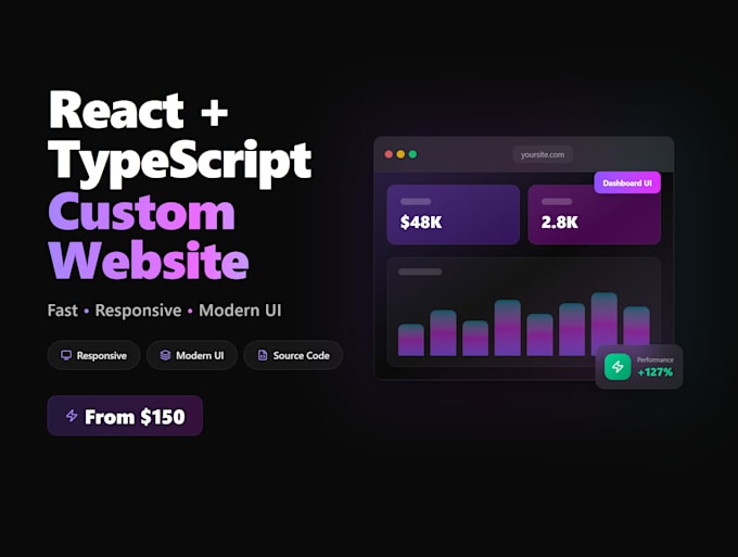 create a custom website on react