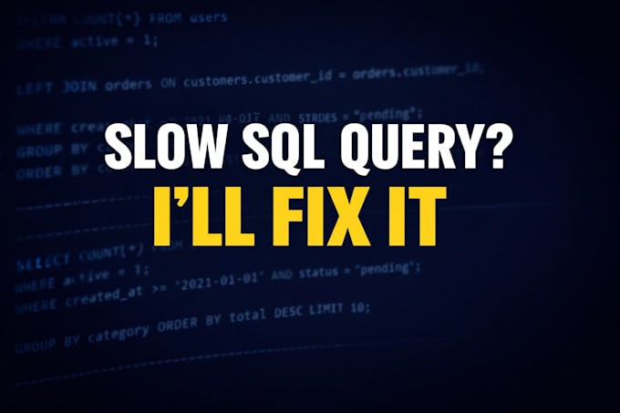 fix slow sql queries and improve database performance