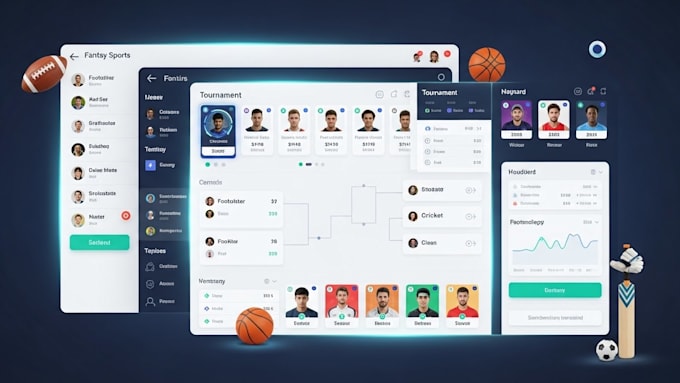 develop fantasy sport app tournament app sport management website