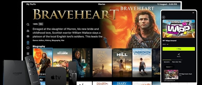 build custom iptv app for vidaa TV, samsung TV, roku TV and all platforms