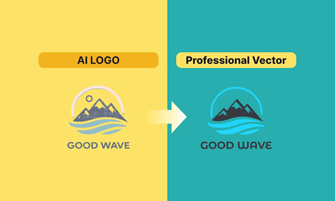 turn your ai design into a professional vector logo